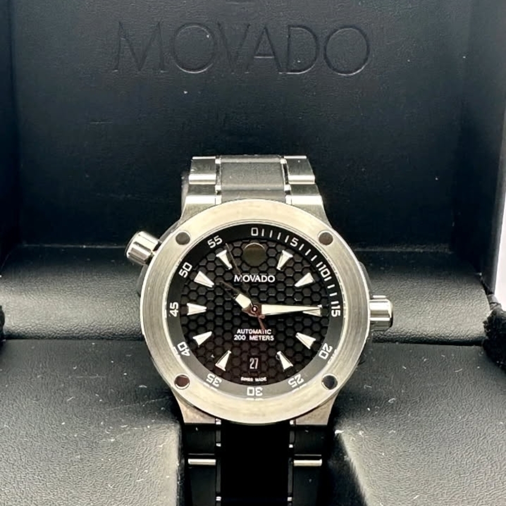 Movado Black Stainless Steel Watch - Picture 9 of 13